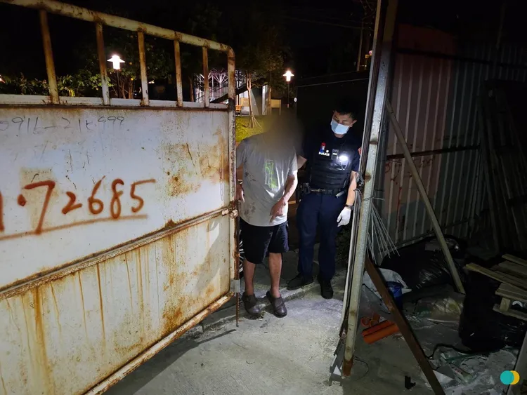 楊男入侵工地竊水電遭逮。警方提供