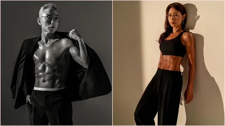 這對韓國健身網紅夫妻太太金善玉今年已經57歲，先生姜昌東也已經62歲。翻攝自okdong_fit IG