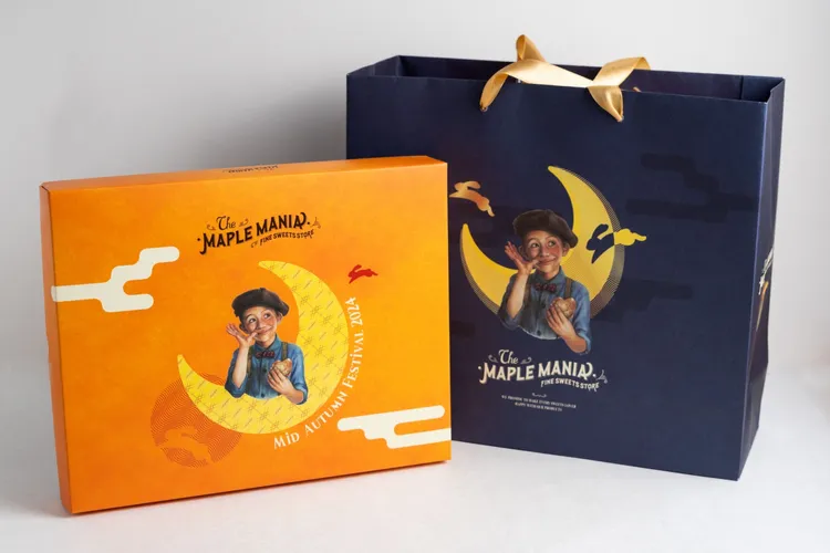 「中秋限定綜合24入禮盒」由「楓糖奶油夾心餅乾」及「楓糖費南雪」所組成，贈禮高端又大氣，售價1300元中秋限定年輪綜合禮盒。業者提供