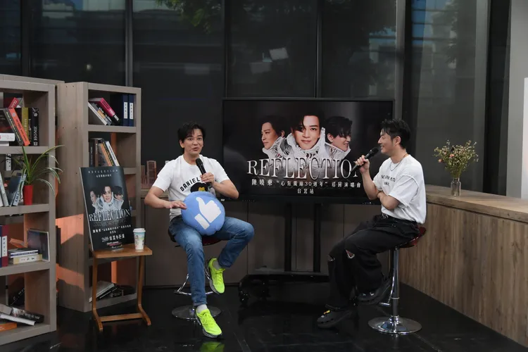 陳曉東分享保養秘訣。三立提供