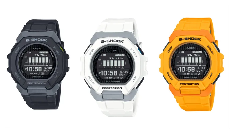 G-SHOCK G-SQUAD運動系列男錶GBD-300，各4900元。品牌提供