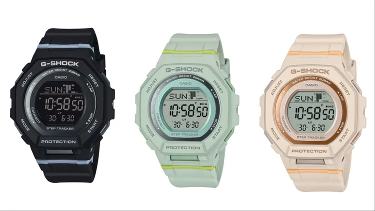 G-SHOCK G-SQUAD運動系列女錶GMD-B300，各4000元。品牌提供