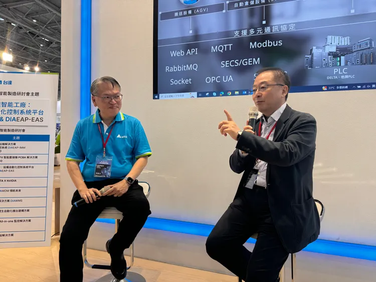 台達機電事業群副總經理巫泉興（圖左）與台達電永續長周志宏（圖右）。呂承哲攝