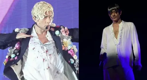 郭富城58歲戴假髮開唱 金色「泡麵頭」太前衛!驚呆網友!