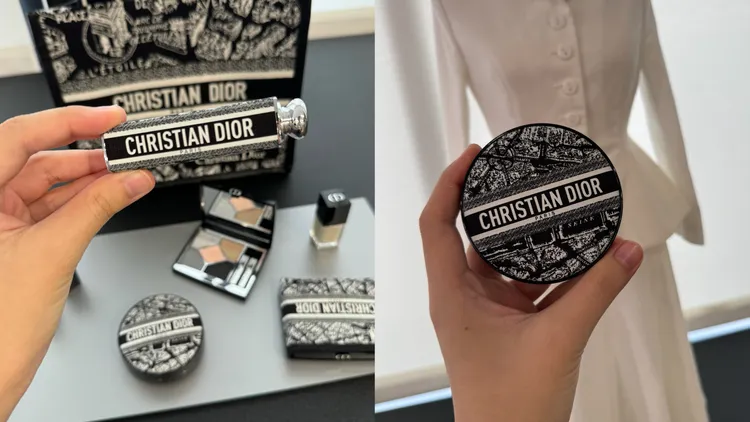 限定巴黎地圖版氣墊外殼、癮誘唇膏外殼。張家玲攝