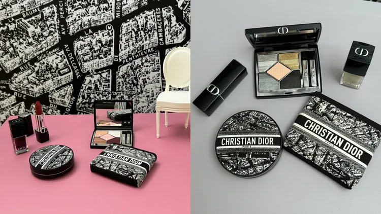 Dior巴黎地圖彩妝擁有迷人包裝。張家玲攝