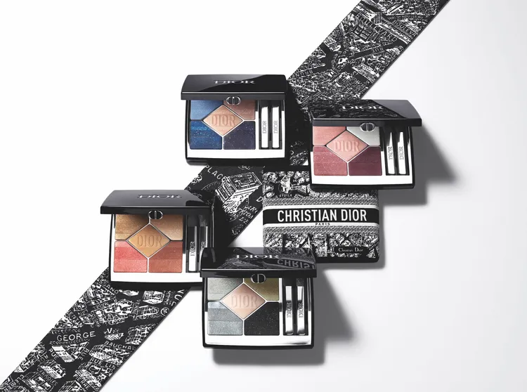 Dior經典五色眼影巴黎地圖，各3250元。品牌提供