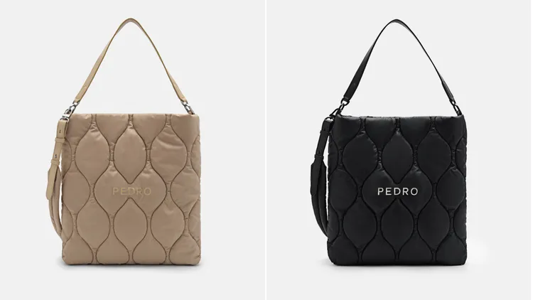 PEDRO絎縫單肩托特包，各3290元。品牌提供