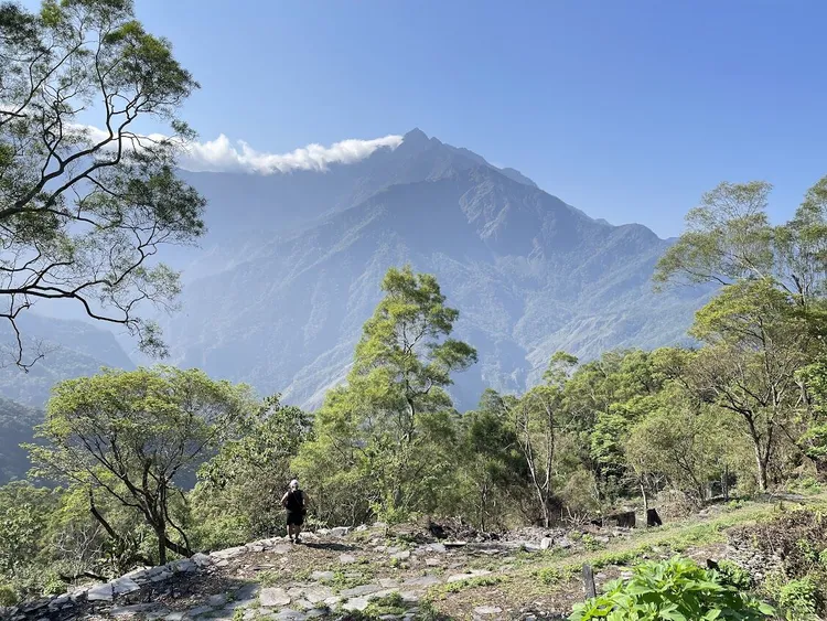 舊好茶部落正對北大武山。台邦‧撒沙勒提供 資照