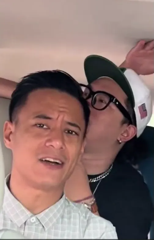 蔣友青和友人。翻攝麦狗886抖音