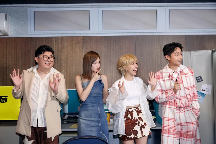 陳彥佐（左起）、王淨、Lulu黃路梓茵、林鶴軒。Netflix提供