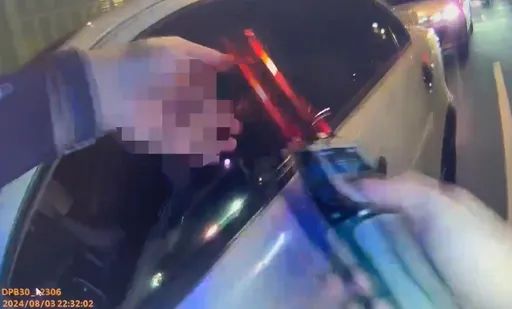 內湖警酒測攔檢 小客車加速逃!意外查獲北市電纜線大盜