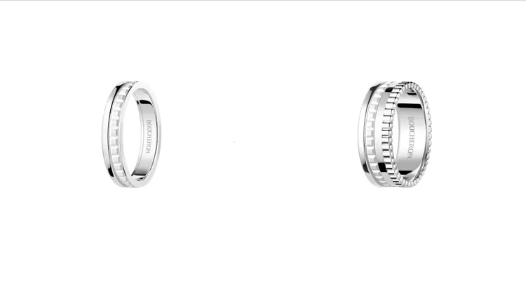 BOUCHERON Quatre Double White系列戒款。品牌提供