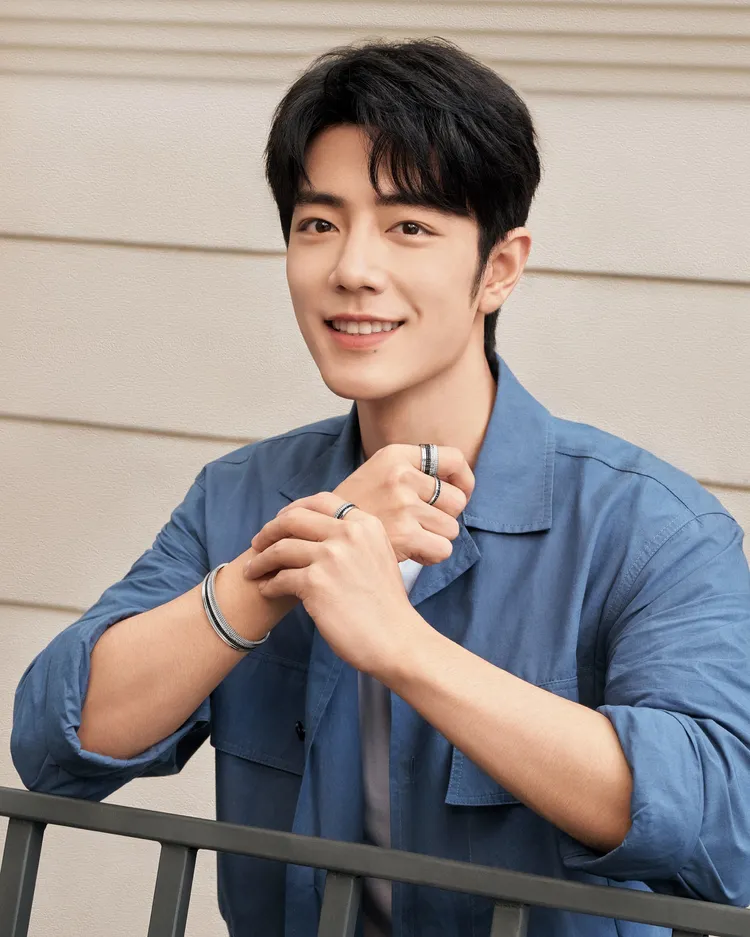 肖戰帥氣演繹BOUCHERON Quatre作品。品牌提供