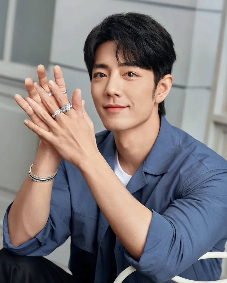 肖戰帥氣演繹BOUCHERON Quatre作品。品牌提供