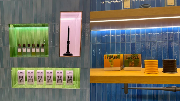 LOEWE香氛獨立精品店店內裝潢相當舒心溫暖。張家玲攝