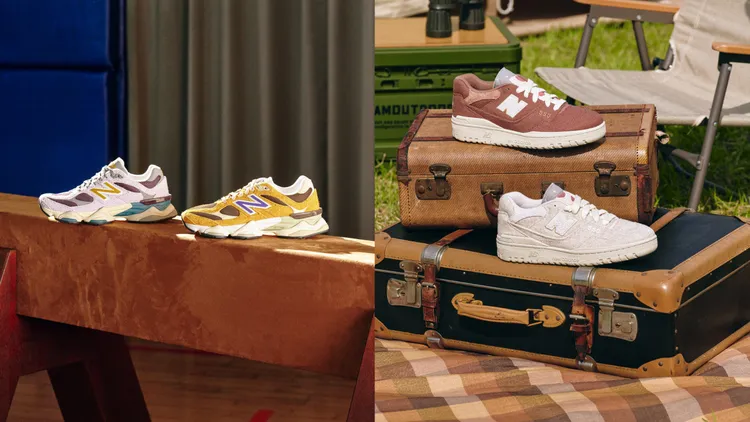 利用復古跑鞋點綴出造型亮點。品牌提供