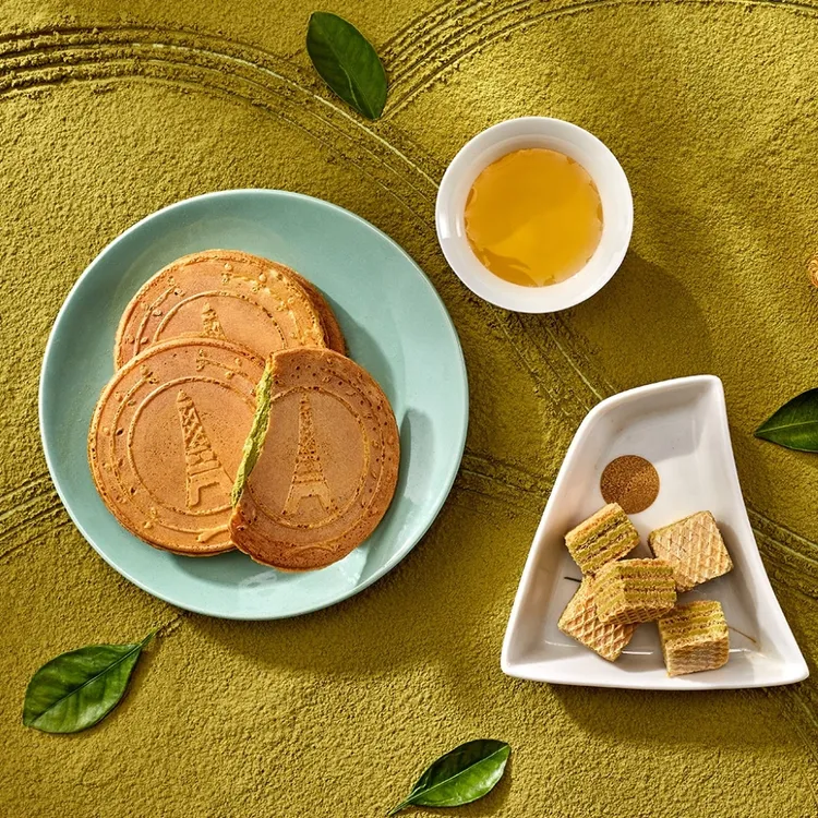 盛香珍靜岡抹茶薄燒。業者提供