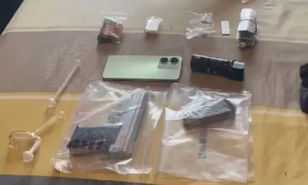 現場查扣證物。民眾提供