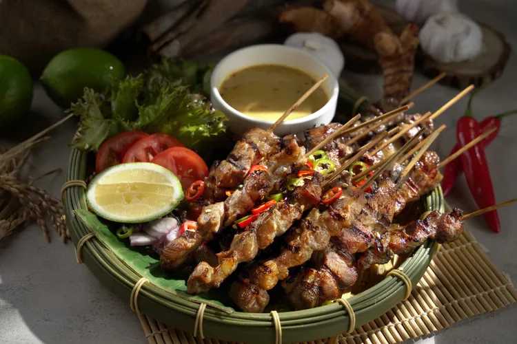色香味俱全的「豬肉沙嗲串」光看了就讓人垂涎三尺。業者提供