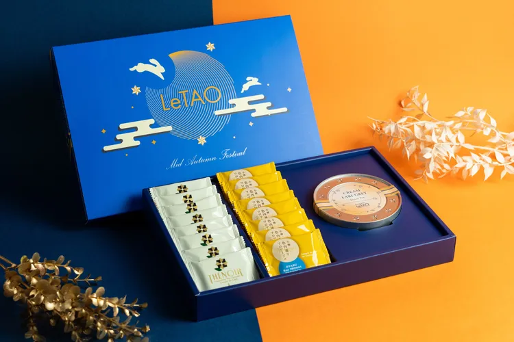 小樽洋菓子舖LeTAO秋節精選禮品「LeTAO精選餅乾茶葉禮盒」售價1100元。業者提供