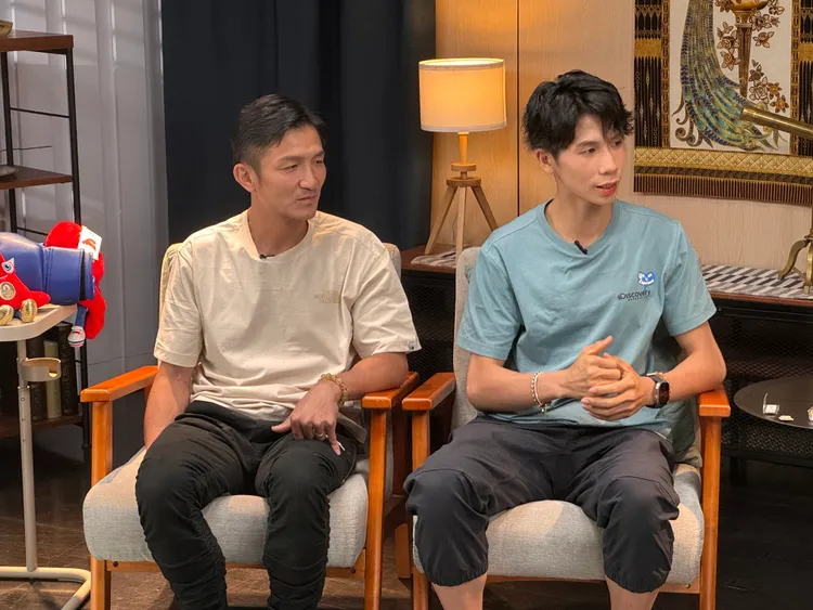 林郁婷與教練曾自強。LINE TODAY提供