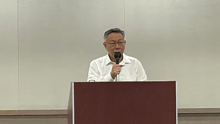民眾黨主席柯文哲。李俊毅攝
