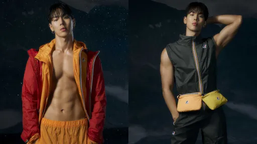 MONSTA X隊長收K-WAY全球代言 濕身帥照曬大胸肌、粗手臂