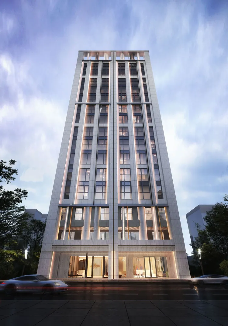 「昀集柏寓」外觀照。聯碩地產提供