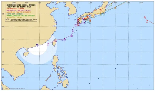 美模式預報珊珊颱風「回馬槍襲台」 氣象署:觀察期5天