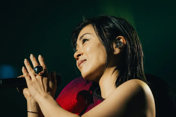 宇多田光首次來台展現滿滿誠意。翻攝hikki_staff X、攝影：cherry chill will.