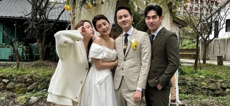 張書豪先前帶著歐陽妮妮見習夏如芝和張捷的婚禮。翻攝《@bryanchang1988》IG