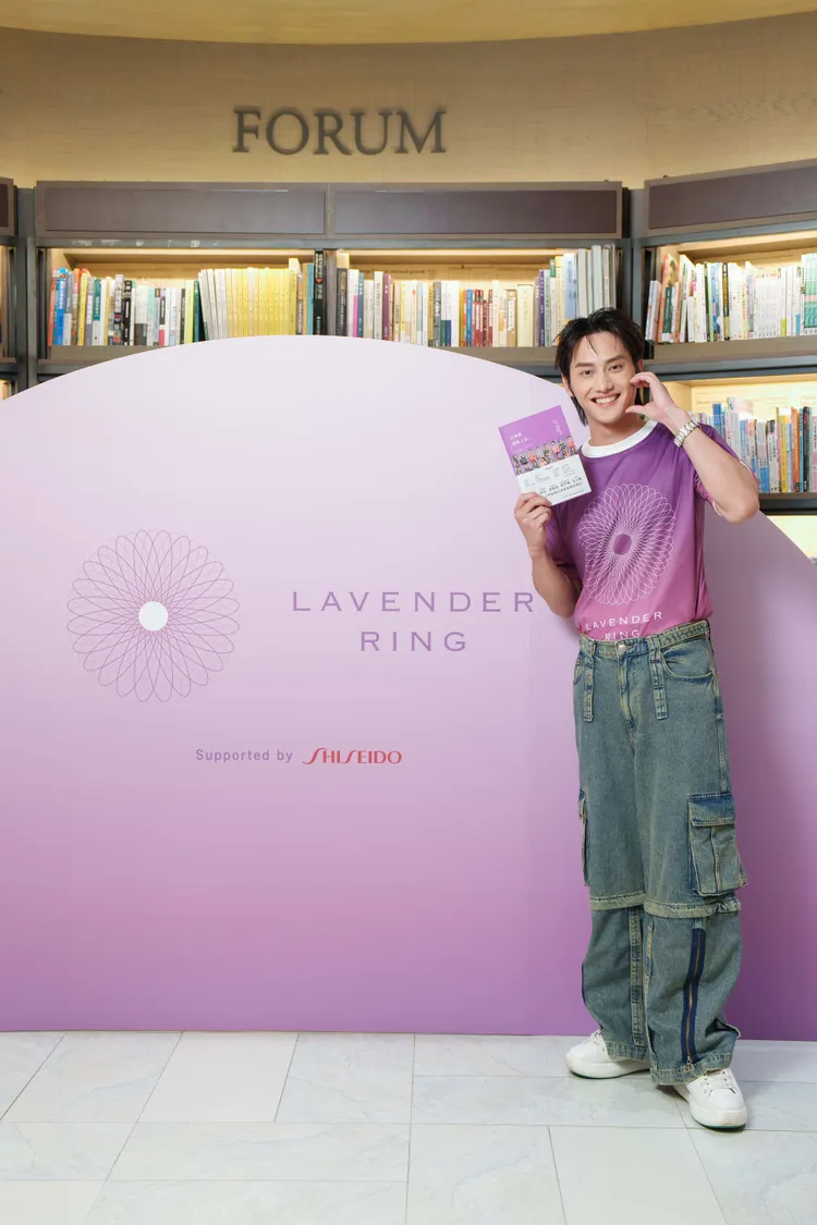 范少勳今出席資生堂公益新書《以笑容面對人生。102位癌友的笑容、勇氣、生命故事》發表會。品牌提供