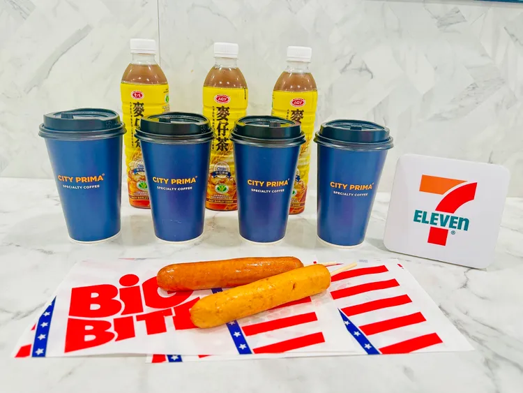 為力挺奧運，超商推出咖啡飲品、熱食優惠。7-11提供