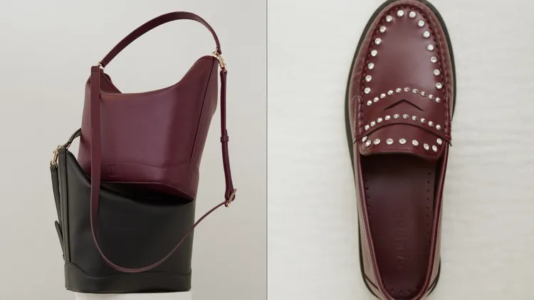 Sandro本季配件皆可看到酒紅色調。品牌提供