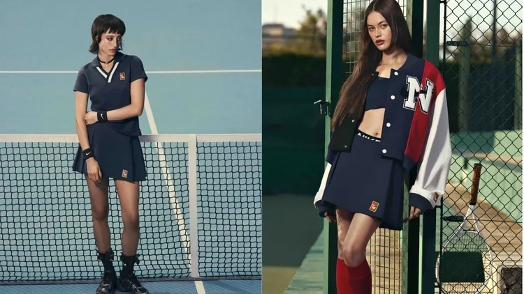 「Nike Women by Yoon」系列以嶄新手法演繹復古網球風造型。品牌提供