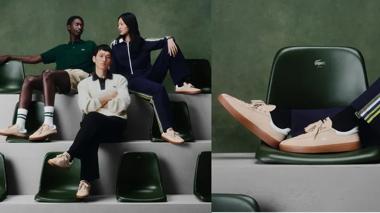 「BASESHOT」將羊絨麂皮製成的鞋面配上磨砂紋理的復古橡膠鞋底。品牌提供