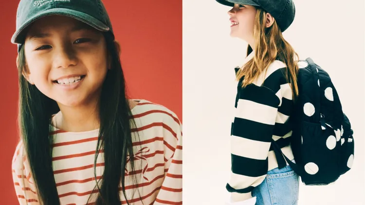 女裝將甜美以及率性風格混搭。品牌提供