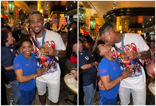 巴黎奧運｜放開那面金牌！美國體操天后與老公分享榮耀卻被罵　拜爾絲Fxxk怒飆酸民