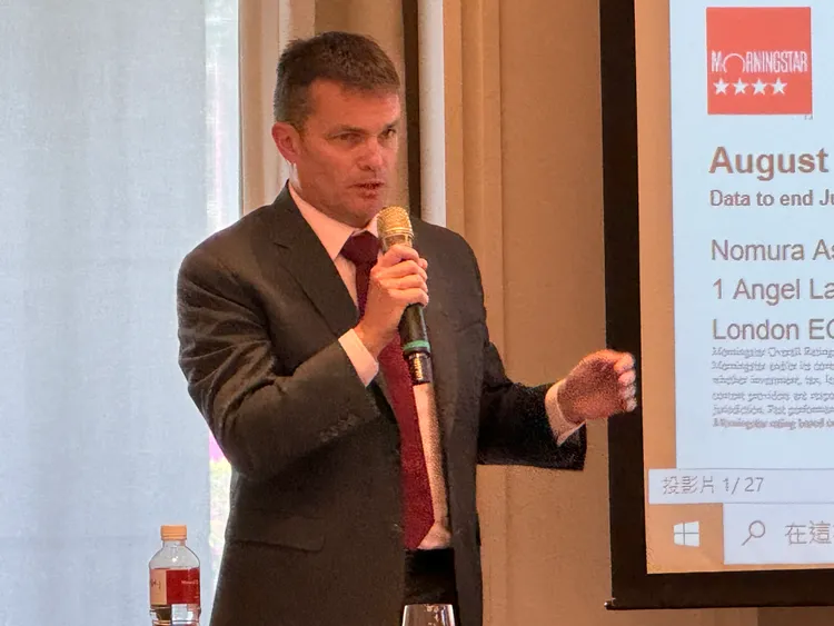 野村資產管理公司首席策略分析師Fraser Hedgley。呂承哲攝