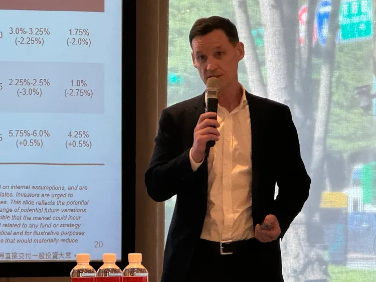 野村企業研究與資產管理公司(NCRAM)執行董事暨策略分析師Brett Collins。呂承哲攝