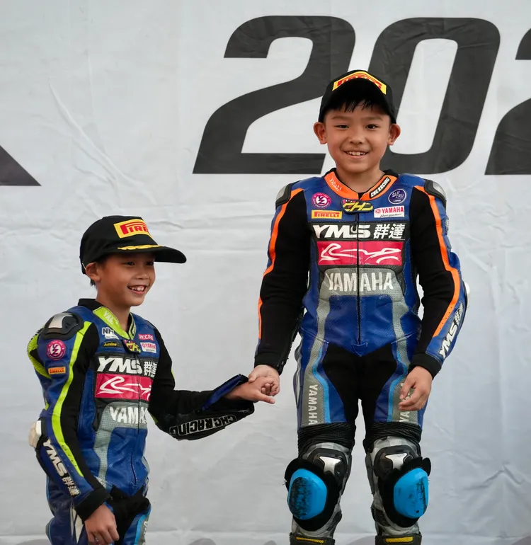 7歲陳子龍(左)拿下亞軍。  TSR提供