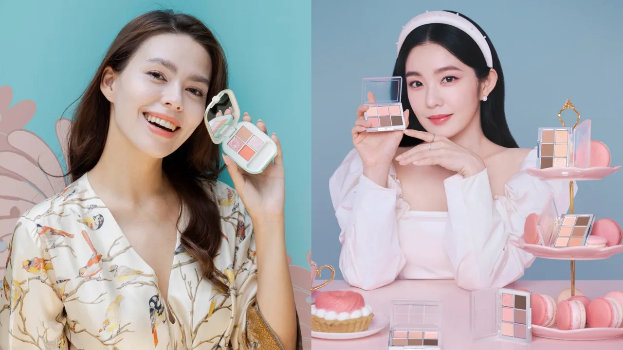 PAUL ＆JOE（左圖）和2aN（右圖）帶來的眼影盤新作都相當輕甜迷人。品牌提供