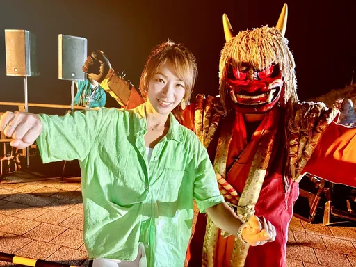 無懼鬼月禁忌 段慧琳夜半參加北海道登別鬼煙火大會喊過癮