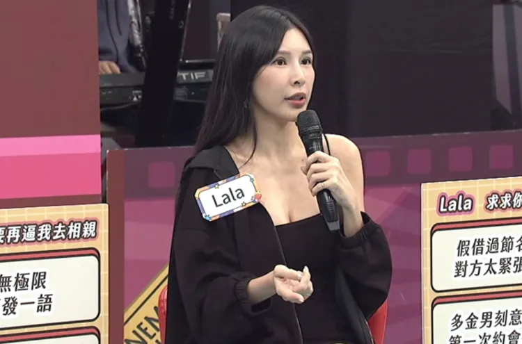 Lala很抗拒媽媽替她安排相親。中天綜合台提供