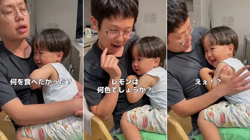 2歲孩哭閙「30秒破涕為笑」忘討棉花糖　爸爸神操作吸睛千萬人