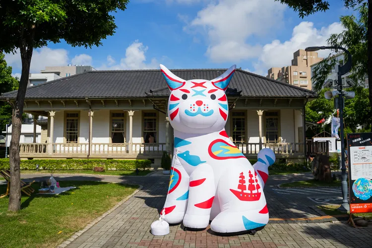 西竹圍之丘文創園區是此次文博會台南概念展區的漫畫校區。田欣雲攝影