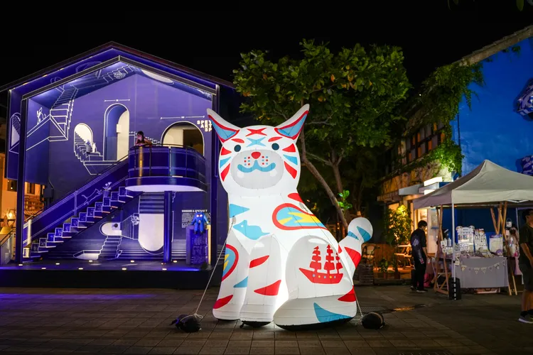 藍晒圖文創園區擔任此次文博會台南概念展區的文創校區。田欣雲攝影