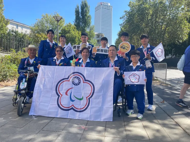台灣代表團參加帕運開幕式。 讀者提供