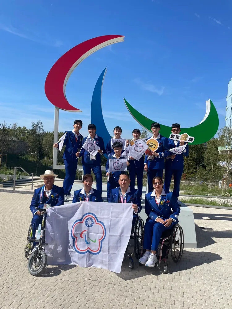 台灣代表團在帕運。  讀者提供